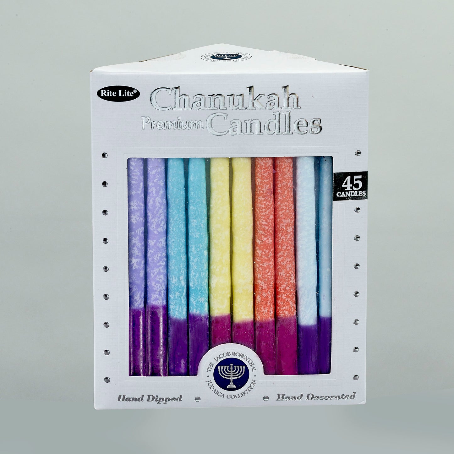 Premium Chanukah Candles Multicolor