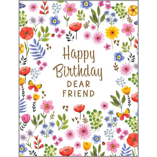 Birthday Card - Flowers Everywhere