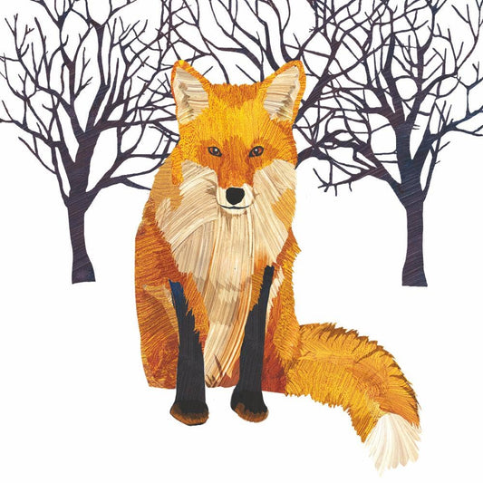 Winter Fox Beverage Napkin
