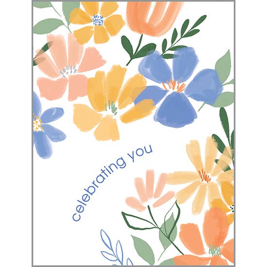 Birthday Greeting Card - Charming Flowers