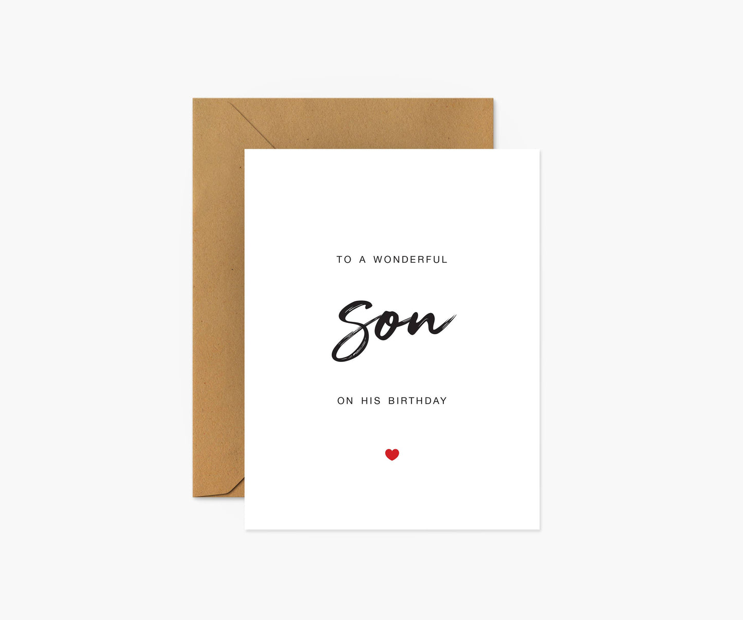 To a Wonderful Son on his Birthday - Birthday Card