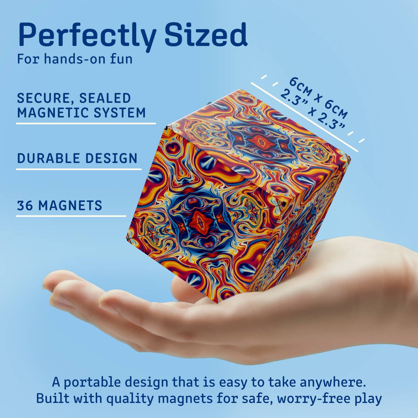 Shashibo Soccer - Magnetic Puzzle Cube STEAM MESH - NEW