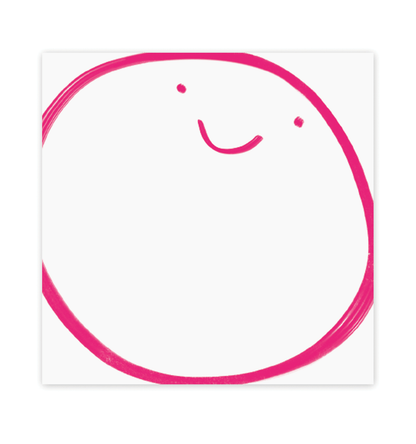 Big Smile Chunky Square Notepad