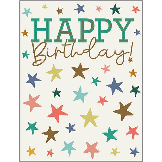 Birthday Greeting Card - Birthday Stars