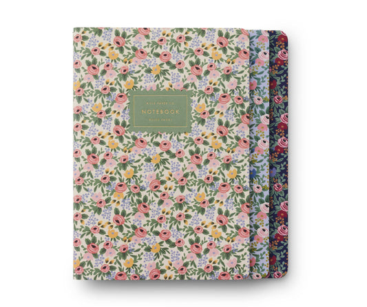 Assorted Set of 3 Rosa Notebooks