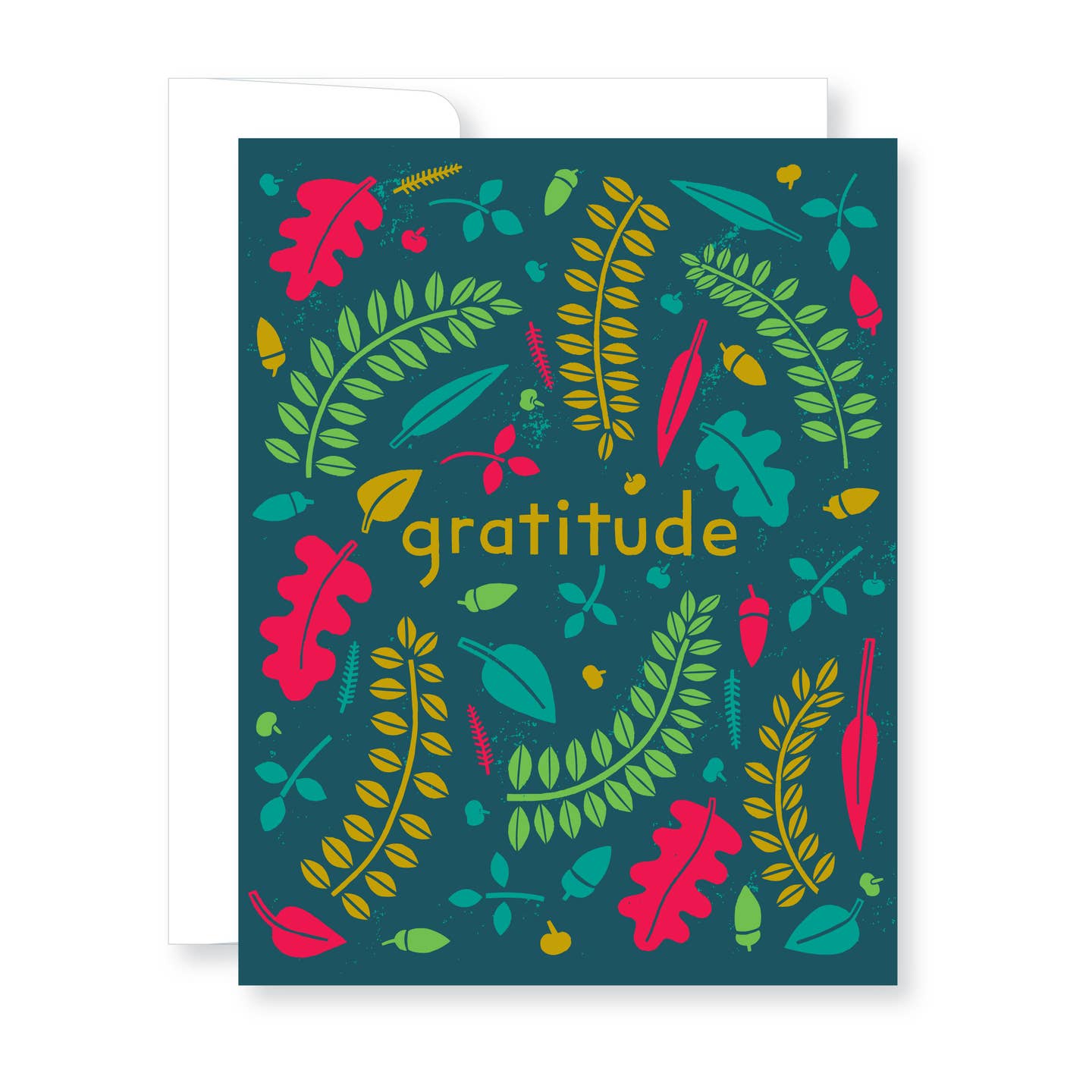 Gratitude Leaves Thank You Greeting Card