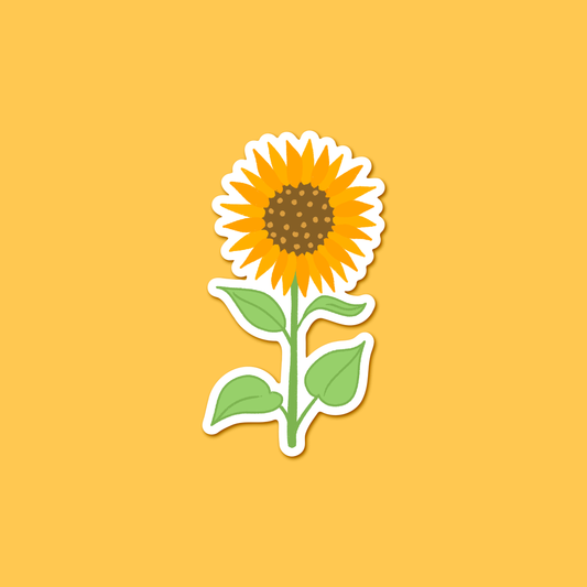 Single Sunflower – Floral Sticker