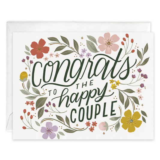 Happy Couple Wedding Greeting Card