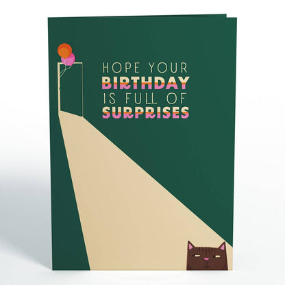 Party Cats Birthday Pop-up Card, 5x7" Birthday Cards