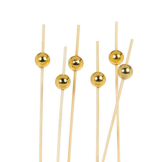 100 Piece Gold Ball Pick-4.5"L