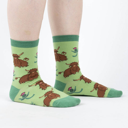 Hardy Highland Cows Crew Socks