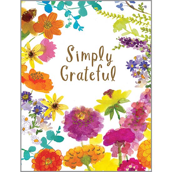 Thank You Greeting Card - Bright Mums