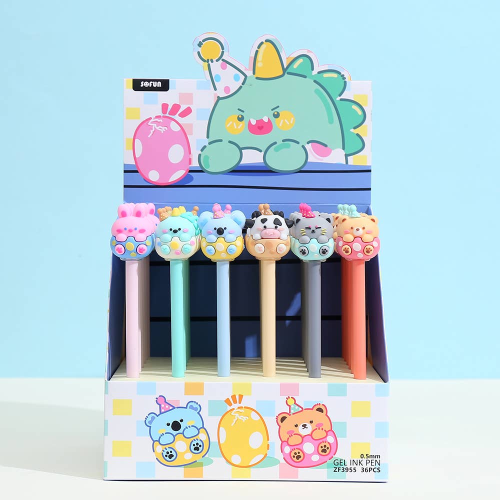 Birthday Animals Gel Pen