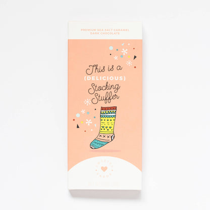 Stocking Stuffer Chocolate Bar + Greeting Card in one!