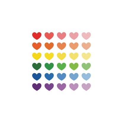 Glitter Hearts Tattoo Pair