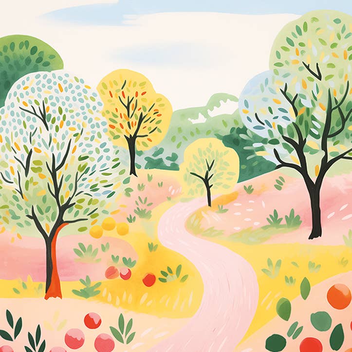 The Path Retirement Greeting Card 4.5 X 6.25"