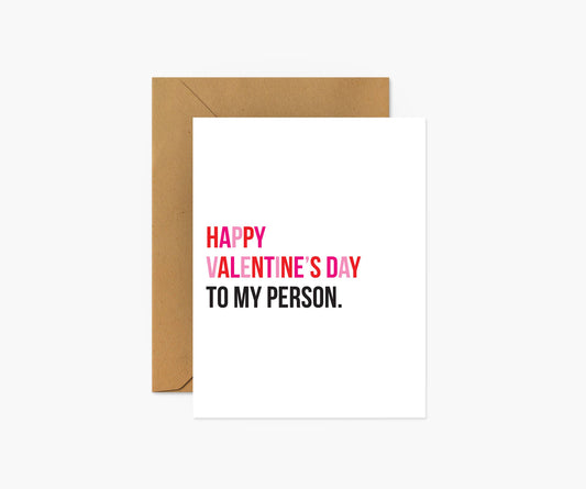 To My Person - Valentine's Day Card