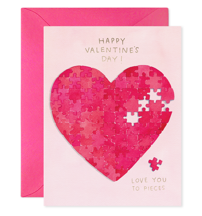Heart Puzzle Greeting Card