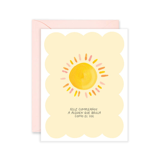 Como El Sol Cumpelaños - Birthday Spanish Card