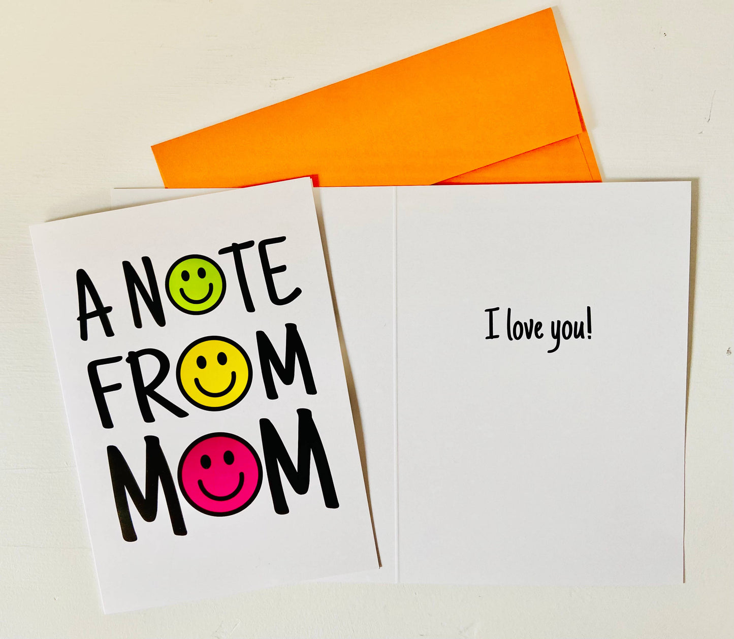 A Note from Mom Greeting Card