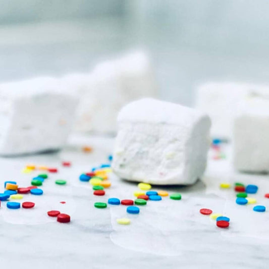 Handmade All-Natural Marshmallows - Birthday Cake - 4 oz Bag
