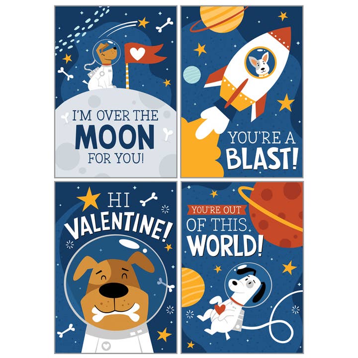 Kids Valentine Pack - Space Pups