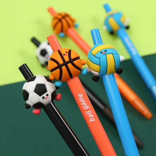 Sports Ball Game Retractable Gel Pen