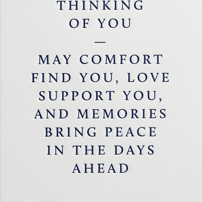 Comfort Find - Sympathy Greeting Card 4.25 X 5.5