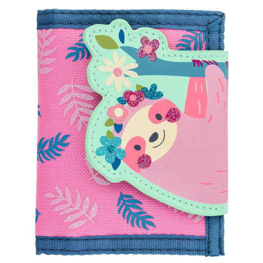 Stephen Joseph Kids' Tri-Fold Wallet: Sloth