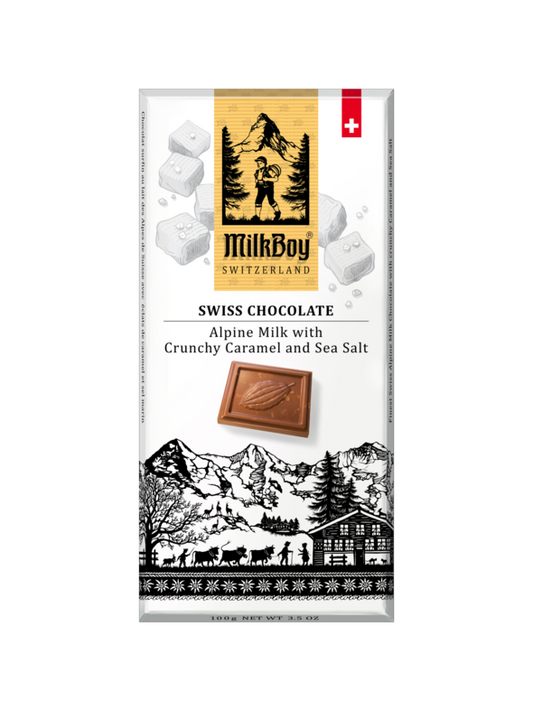 Alpine Milk w/ crunchy Caramel and Sea Salt