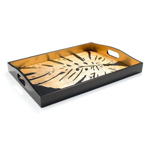 Palm Leaves Lacquer Large Tray