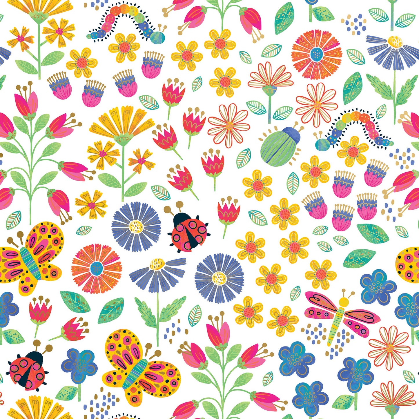 Blooms & Bugs - Gift Wrap Rolls