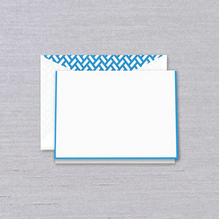 Neon Blue Bordered Note