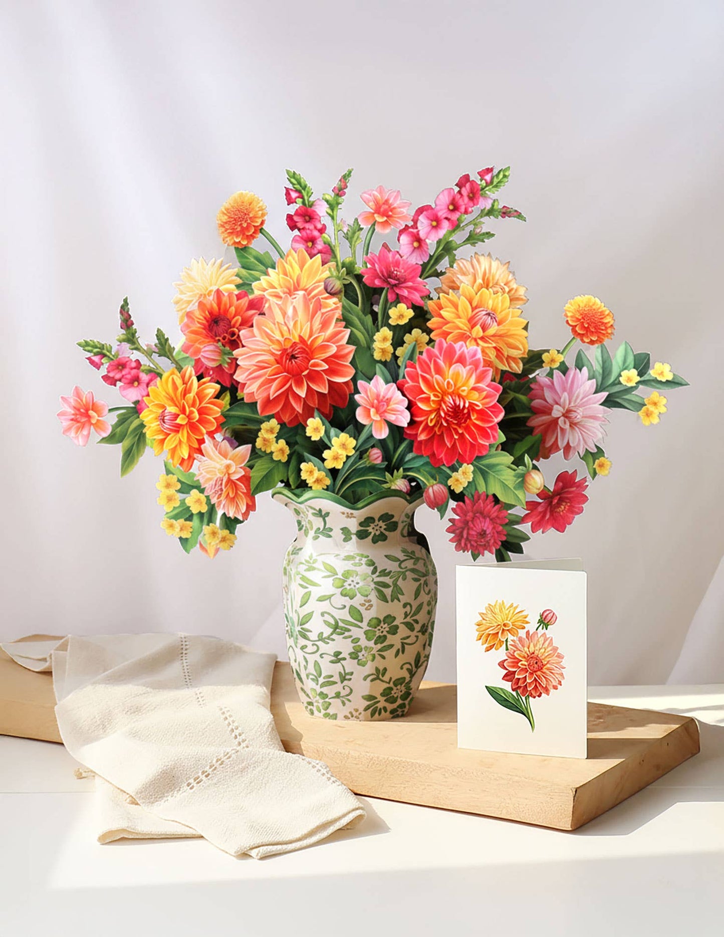 Dahlia Sunrise Pop-up Greeting Cards