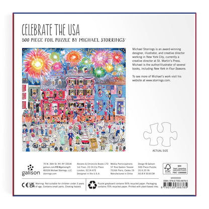 Michael Storrings Celebrate the USA 500 Piece Foil Puzzle
