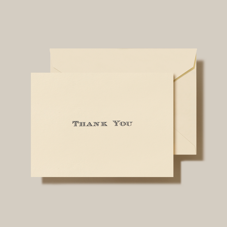 Black Hand Engraved TY Notes – Paper Fiesta