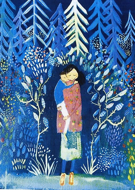 Mother and Child greeting card