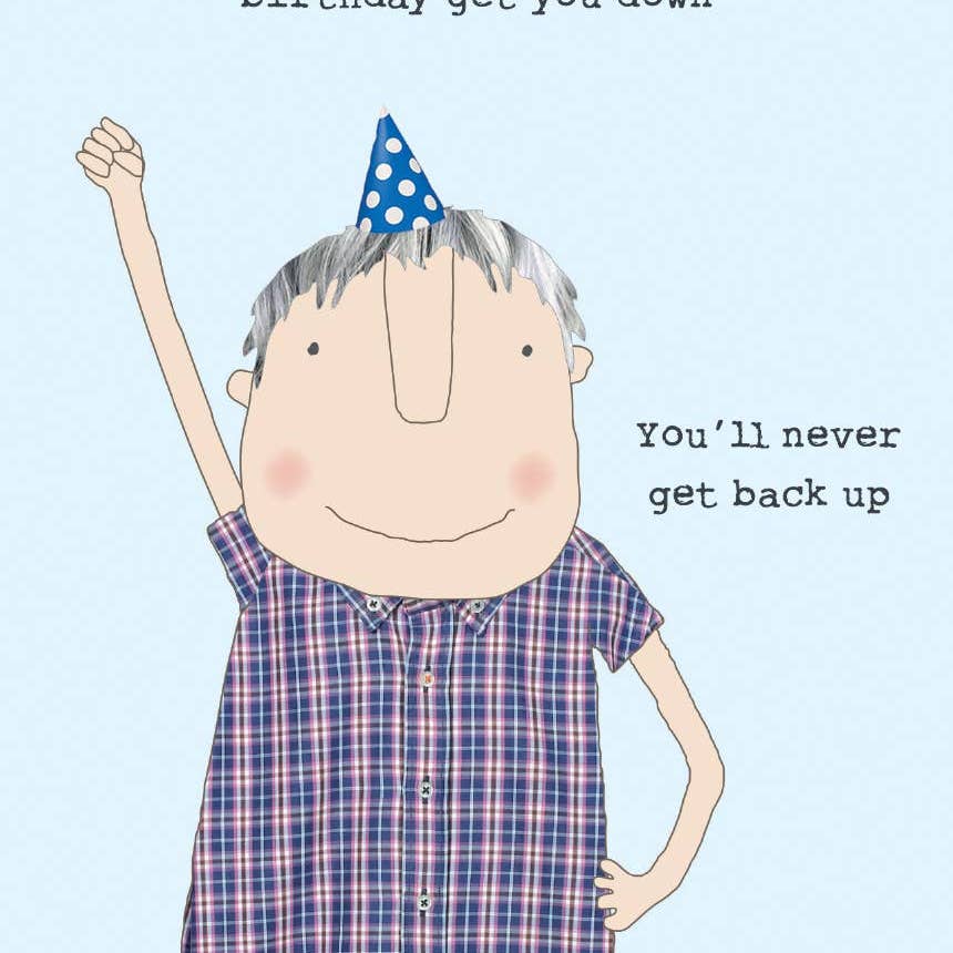 Get back up greeting card