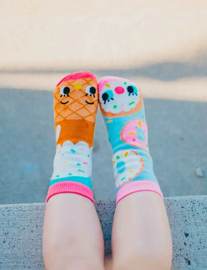 Donut & Ice Cream Socks: KIDS LARGE