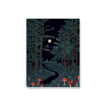 Moonrise Forest Medium Layflat Journal Notebook