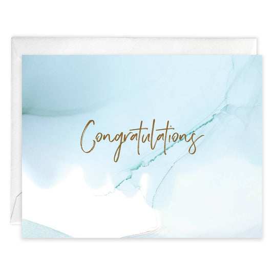 Blue Marble Congratulations Greeting Card