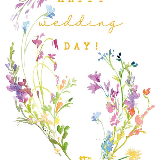 Some Wildflowers Wedding Greeting Card 4.5 X 6.25"