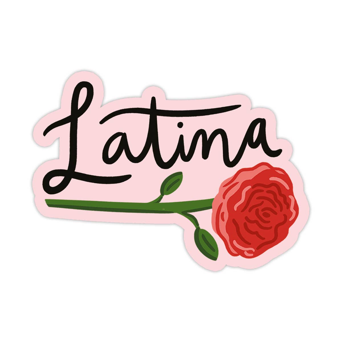 Latina Rose Vinyl Sticker