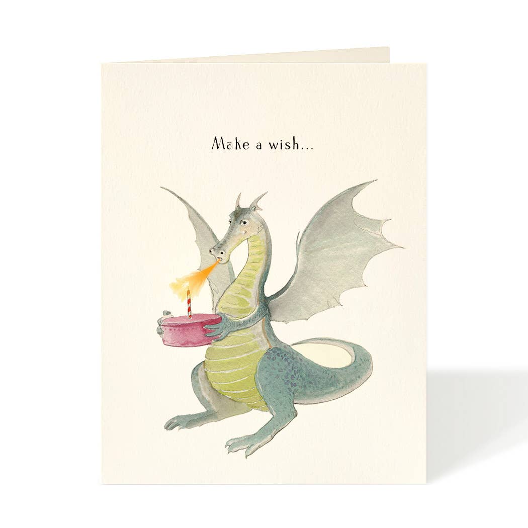 Fire Breather - Dragon Birthday Greeting Cards