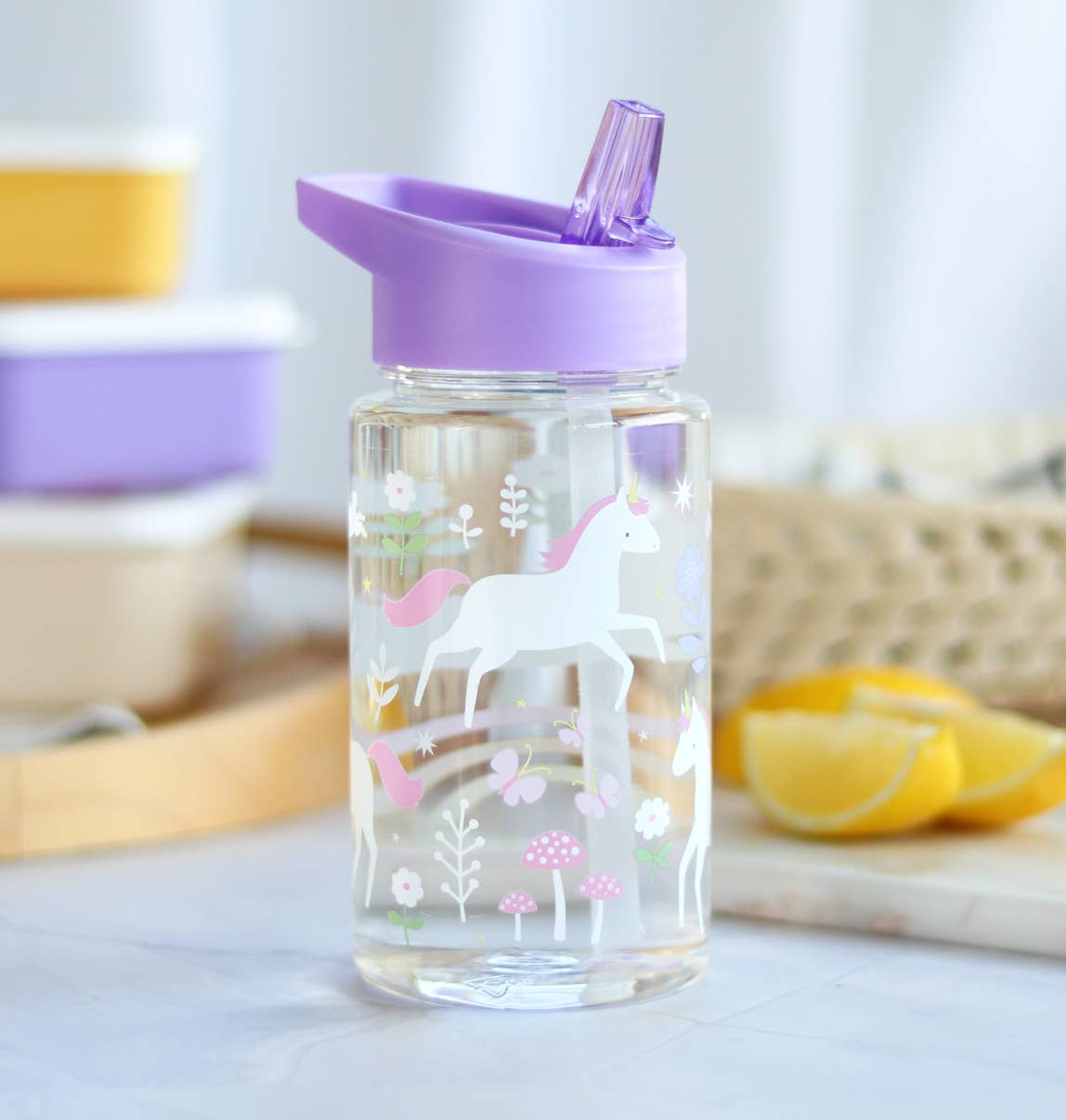 Kids drink bottle/water bottle: Unicorn dreams