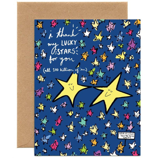 Thank My Lucky Stars —greeting card
