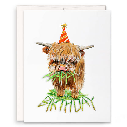 Herbivore Cow Birthday - Funny Birthday Card