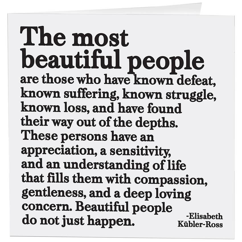 the Most Beautiful People Greeting Card