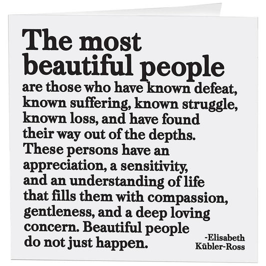 the Most Beautiful People Greeting Card