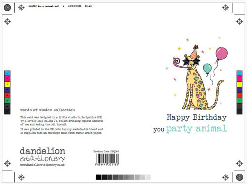Party Animal Birthday Greeting Card